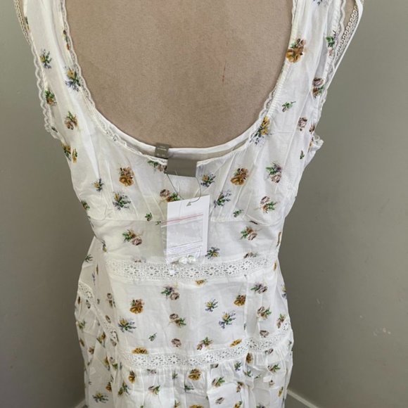 ASOS Design Sleeveless Lace Insert Midi Dress - Picture 5 of 10